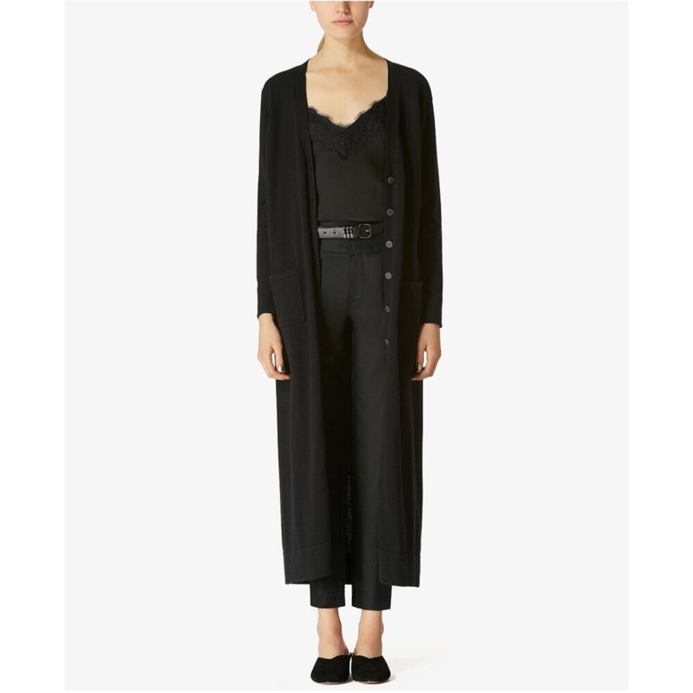 Avec Les Filles Maxi Cardigan in Black Women's Size S
